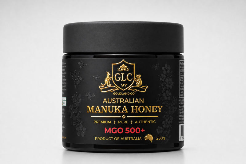 Goldland Co Australian Manuka Honey MGO 500+ 250g jar