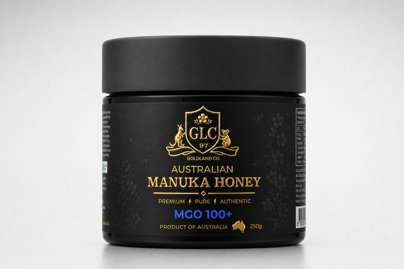 Goldland Co Australian Manuka Honey MGO 100+ 250g jar